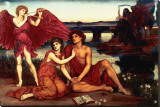 Love's Passing Reproducción en lienzo de la lámina por Evelyn De Morgan Love's Passing Reproducción en lienzo de la lámina por Evelyn De Morgan