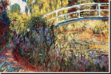 Le Pont Japonais Stretched Canvas Print by Claude Monet