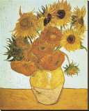 Les Tournesols, 1888 Reproduction transférée sur toile : par Vincent van Gogh
