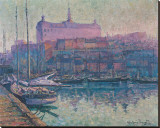 Le Bassin Louise, Quebec 1923 Stretched Canvas Print by Suzanne Duquet