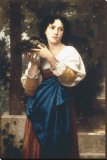 La Treille Reproducción en lienzo de la lámina por William Adolphe Bouguereau