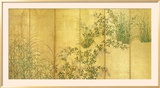 Japanese Autumn Grasses, Six-Fold Screen, Early Edo Period Pósters Japanese Autumn Grasses, Six-Fold Screen, Early Edo Period Pósters