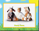 Funy Farm II Reproduction transférée sur toile : par Tom Arma
