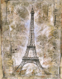 Eiffel Tower Art by Marta Wiley