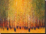 Trembles rougeoyants Reproduction transférée sur toile : par Gary Max Collins