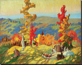 Otoño en las tierras del norte Reproducción en lienzo de la lámina por Franklin Carmichael Otoño en las tierras del norte Reproducción en lienzo de la lámina por Franklin Carmichael