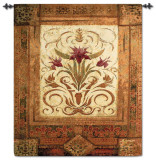 Crimson Blossom Wall Tapestry
