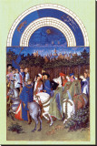 Les Riches Heures du Duc de Berry, Mai Reproducción en lienzo de la lámina