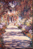 El jardín de Giverny Reproducción en lienzo de la lámina por Claude Monet El jardín de Giverny Reproducción en lienzo de la lámina por Claude Monet