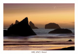 Moonset Kunstdrucke von Mike Jones