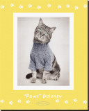Paws Delaney Reproducción en lienzo de la lámina por Rachael Hale