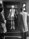 Men Looking at an Xray of a Skeleton Premium Photographic Print Men Looking at an Xray of a Skeleton Premium Photographic Print