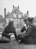 Female Dutch Corporal, French Sailor and British Soldier Having a Picnic Photographic Print Female Dutch Corporal, French Sailor and British Soldier Having a Picnic Photographic Print
