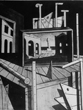 A View of a Painting by Artist Giorgio De Chirico Premium Photographic Print