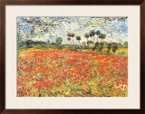 Field of Poppies, Auvers-Sur-Oise, c.1890 Prints by Vincent van Gogh