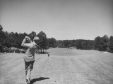 Golfer Jimmy Hines in Action During a Tournament Photographic Print Golfer Jimmy Hines in Action During a Tournament Photographic Print