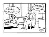 . . . and I haven't met anyone interesting in years.' 'What am I—chopped l… - New Yorker Cartoon Premium Giclee Print by Bruce Eric Kaplan
