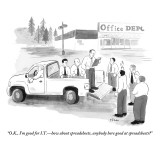 "O.K., I'm good for I.T.—how about spreadsheets, anybody here good at spre… Premium Giclee Print by Emily Flake