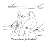 "I've served under five Presidents." - New Yorker Cartoon Premium Giclee Print by Ed Arno