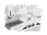Goose being judged by direcors. - New Yorker Cartoon Premium Giclee Print by Danny Shanahan