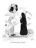 "Oh, well, this is going to be awkward." - New Yorker Cartoon Premium Giclee Print by Emily Flake