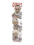 Cooking with Genius'. - New Yorker Cartoon Premium Giclee Print by Drew Friedman