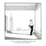 "I've spent so much time with family that I've started to lose sight of wh…" - New Yorker Cartoon Premium Giclee Print by Matthew Diffee