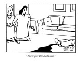 "There goes the Aubusson." - New Yorker Cartoon Premium Giclee Print by Bruce Eric Kaplan
