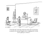 "I ask that the record show that the witness does not presume to speak for…" - New Yorker Cartoon Premium Giclee Print by Michael Maslin