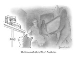 The Crime, to the Best of Tiger's Recollection" - New Yorker Cartoon Premium Giclee Print by David Borchart