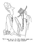 "If I may say so, sir, that chapeau makes you look like one tough hombre!" - New Yorker Cartoon Premium Giclee Print by Gahan Wilson