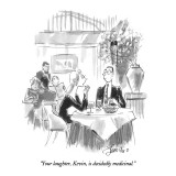 "Your laughter, Kevin, is decidedly medicinal." - New Yorker Cartoon Premium Giclee Print by Edward Frascino