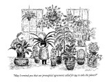 "May I remind you that our prenuptial agreement called for me to take the …" - New Yorker Cartoon Premium Giclee Print by Edward Koren