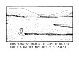Tim's Progress Through Europe Remained Fairly Slow Yet Absolutely Steadfas… - New Yorker Cartoon Premium Giclee Print by Glen Baxter