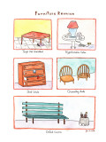Furniture Reunion - New Yorker Cartoon Premium Giclee Print by John S.P. Walker