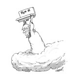 Zeus throwing the kitchen sink. - New Yorker Cartoon Premium Giclee Print by Tom Cheney