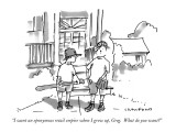 "I want an eponymous retail empire when I grow up, Greg.  What do you want…" - New Yorker Cartoon Premium Giclee Print by Michael Crawford