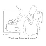 "This is your bouquet garni speaking." - New Yorker Cartoon Premium Giclee Print by Ed Arno