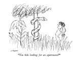 "You kids looking for an apartment?" - New Yorker Cartoon Premium Giclee Print by Al Ross