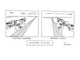 Sister Cities - New Yorker Cartoon Premium Giclee Print by Mike Twohy