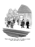 "Doris and I both know where the bodies are buried.  That's what keeps us …" - New Yorker Cartoon Premium Giclee Print by J.B. Handelsman
