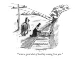 "I sense a great deal of hostility coming from you." - New Yorker Cartoon Premium Giclee Print by Michael Maslin