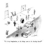 "Is it my imagination, or do things seem to be slowing down?" - New Yorker Cartoon Premium Giclee Print by W.B. Park