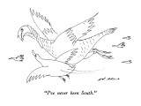 "I've never been South." - New Yorker Cartoon Premium Giclee Print by Ed Arno