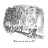 "Don't you love being upscale?" - New Yorker Cartoon Premium Giclee Print by James Stevenson
