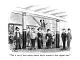 "This is one of those subway stations they've restored to their original s…" - New Yorker Cartoon Premium Giclee Print by Warren Miller