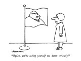 "Ogden, you're taking yourself too damn seriously." - New Yorker Cartoon Premium Giclee Print by Charles Barsotti