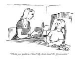 "What's your problem, Chloe? My client loved this presentation." - New Yorker Cartoon Premium Giclee Print by Stuart Leeds