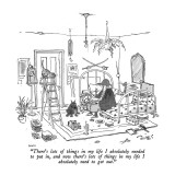 "There's lots of things in my life I absolutely needed to put in, and now …" - New Yorker Cartoon Premium Giclee Print by George Booth