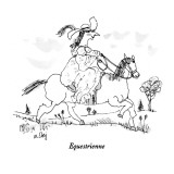 Equestrienne - New Yorker Cartoon Premium Giclee Print by William Steig